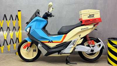 Bawa Pulang Gratis Motor Listrik Maka Cavalry Modifan, Gini Caranya